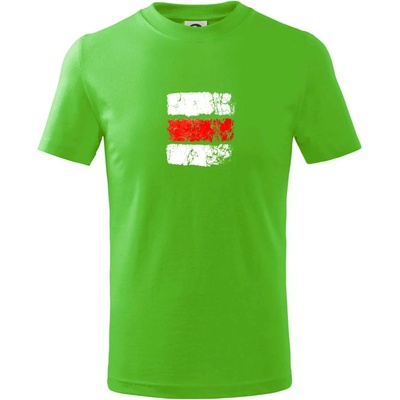 Turistická značka červená tričko detské Apple Green