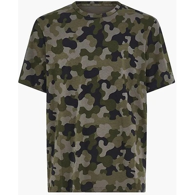 Calvin Klein pánske tričko Lounge vojenský vzor zelené