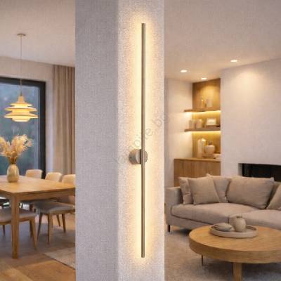 Led стенен аплик lana led/12w/230v 4000k бежов (la59600)