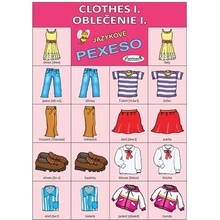 Anglické pexeso: Clothes I. / Oblečenie I.