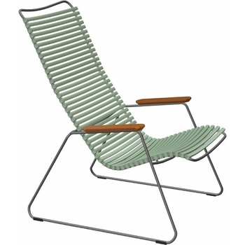 HOUE Click Světle zelené plastové zahradní lounge křeslo