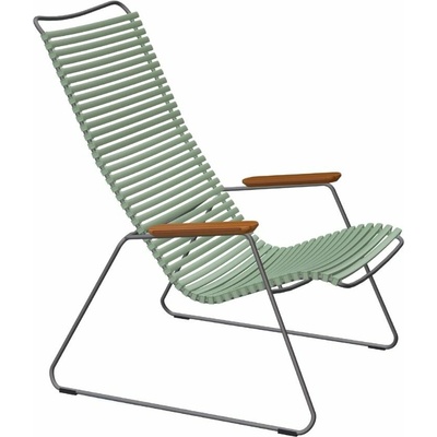 HOUE Click Světle zelené plastové zahradní lounge křeslo