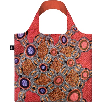 LOQI Чанта тип торба LOQI Artist Jennifer Napaljarri Water Dreaming Lewis от рециклиран материал розова (JL.WD)