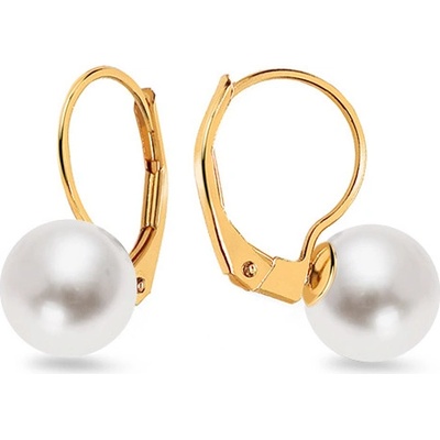 iZlato Forever zlaté dámske náušnice s perlami IZ9288