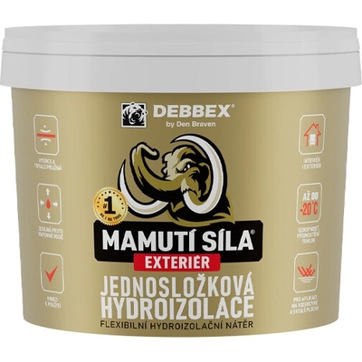 Den braven Hydroizolácia jednozlož. Exteriér 5kg Mamutia sila
