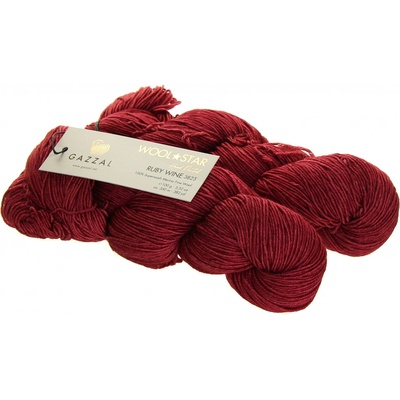 Gazzal Wool Star 3823 ruby wine