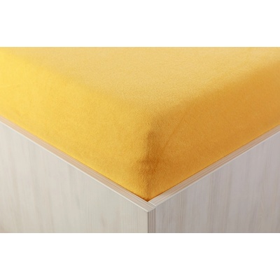 Teptex Prostěradlo froté tmavě žluté 220x200