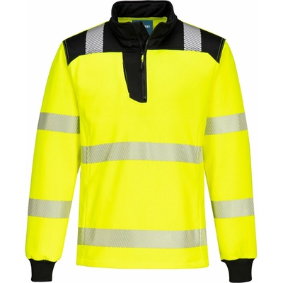 Portwest PW326 PW3 Hi-Vis reflexná mikina žltá/čierna