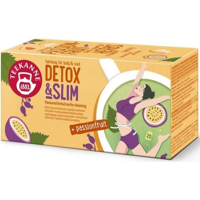 TEEKANNE harmony DETOX & SLIM passionfruit bylinný čaj 20 x 1,6 g