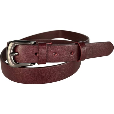 Penny Belts kožený opasek 2504-95 bordo