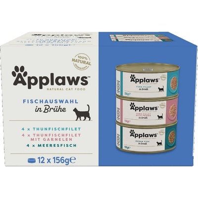 Applaws Cat ryby vo vývare 24 x 156 g