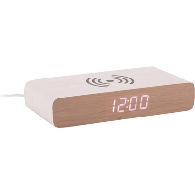 Karlsson Дигитална аларма с безжично зарядно Retro Flat LED - Karlsson (KA6039WH)