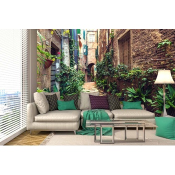 DIMEX ART s. r. o Самозалепваща се флизелинова фототапета скрита улица в сиена 375 x 250 см