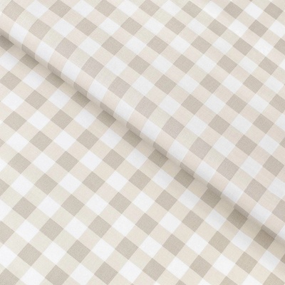 Goldea bavlnené plátno - latte kocky 160 cm