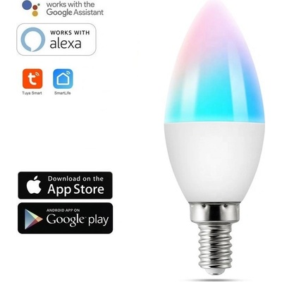 Tuya WiFi LED žárovka 5W E14 AS-JL06
