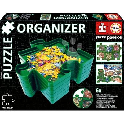 Educa Puzzle organizér Sorter 6 stohovateľných priehradok na triedenie dielikov