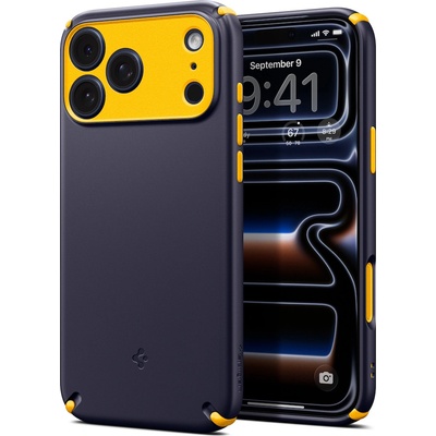 Spigen Хибриден удароустойчив кейс с висока степен на защита с MagSafe за iPhone 17 Pro - Spigen Nano Pop Hybrid MagSafe Case (лилав-жълт) (ACS11149)