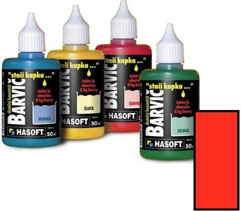 Hasoft Farbič 50 ml červená