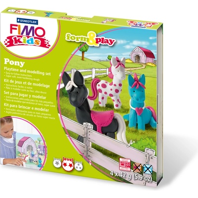 FIMO Комплект глина Staedtler Fimo Kids, 4x42g, Pony (23850-А-PONY)