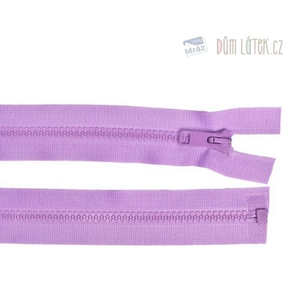 Zips kostený deliteľný lila, dĺžka 40 cm