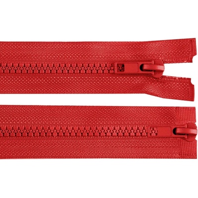 Stoklasa Zip kostěný No 5 dělitelný 2 jezdce / dvoucestný 75 cm bundový Balení: 1 ks, Varianta: 148 červená 148 červená