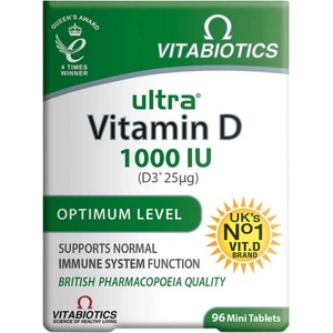 Vitabiotics Ultra Vitamin D 1000 IU [96 Таблетки]