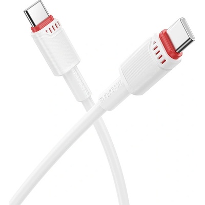 Borofone BX110 Beneficio USB-C - USB-C 60W 3A, 1m, bílý