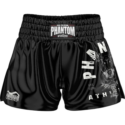 Phantom Muay Thai šortky sak yant čierne