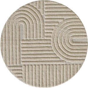 Ayyildiz Бежов кръгъл килим ø 160 cm Art - Ayyildiz Carpets (ART1601601121BEIGE)