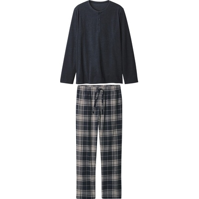 esmara Men pánské flanelové pyžamo navy modrá – Zboží Dáma