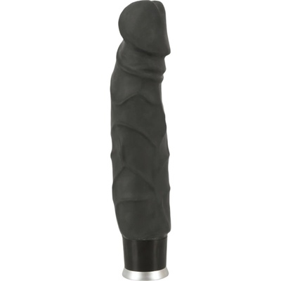 Nature Skin realistický vibrátor čierny 22 cm