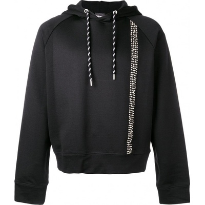 JUST CAVALLI Studded black mikina černá – Zboží Mobilmania