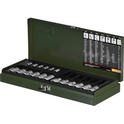 Proxxon 23100 GOLA 1/4" & 1/2", 18-dílná