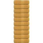 vidaXL Кърпи за гости FROGN 10 бр. Златисти 30x50 см 360 г/м2 (136805)