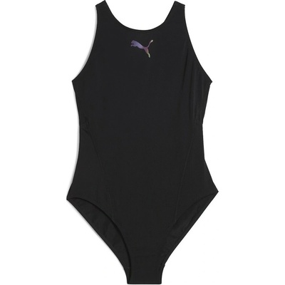 Puma dámske plavky Raceback Swimsuit čierna