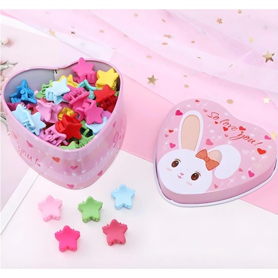 HARAHU Щипки за коса с кутия - Звездички kp7471 (7471)