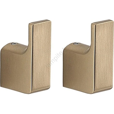 Gedy - комплект от 2 стенни куки PIRENEI, матово злато (SH0882)