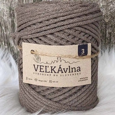 Velká vlna Špagát 3mm Vápenec