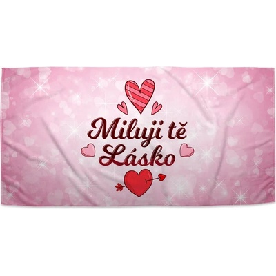 SABLIO Ručník - Miluji tě, lásko 30x50 cm