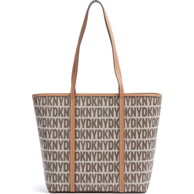 DKNY M7A kabelka přes rameno logo hnědá
