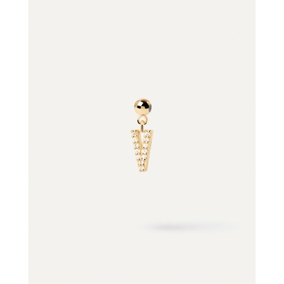 PDPaola Pozlacený přívěsek "V" Charms CH01 071 U