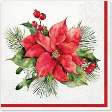 TaT servítky Composition with Poinsettia 33x33cm