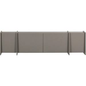 WOOOD Сива маса за телевизор от декор от ясен 200x53x44 cm Brock - WOOOD (377891-WG)