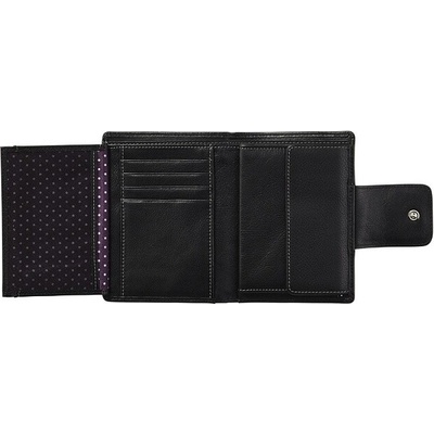 Dámska čierna kožená peňaženka PICARD Ladysafe Wallet