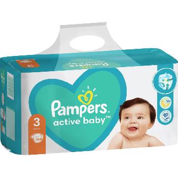 Pampers Бебешки пелени Pampers - Active Baby 3, 104 броя (1100004126)