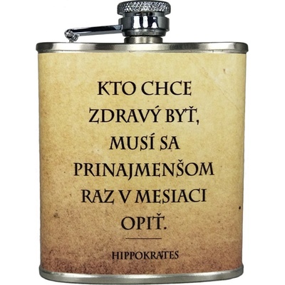 Ploskačka nerezová Hippokrates 180 ml