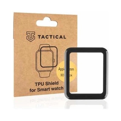Tactical Защитно покритие с извити ръбове за дисплея на Apple Watch 45мм - Tactical TPU Shield 3D Film (черен-прозрачен) (57983106917)