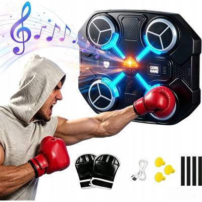 HMS TB13 Elektronický boxerský terč s LED Bluetooth a rukavicemi