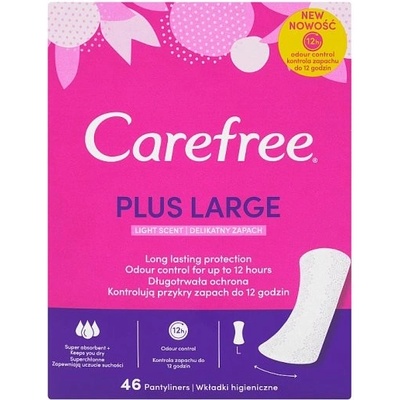 Carefree Plus Large slipové vložky so sviežou vôňou 46 ks