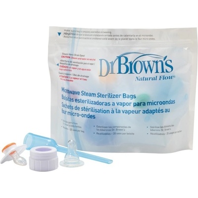 Dr. Brown's Торбички за парна стерилизация в микровълнова Dr. Brown's, 5 броя (72239009604)